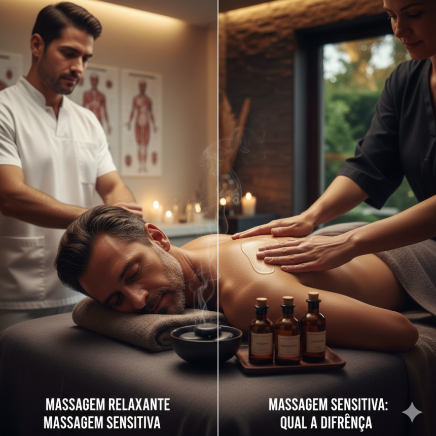 Massagem Relaxante ou Sensitiva: Entenda a Diferença